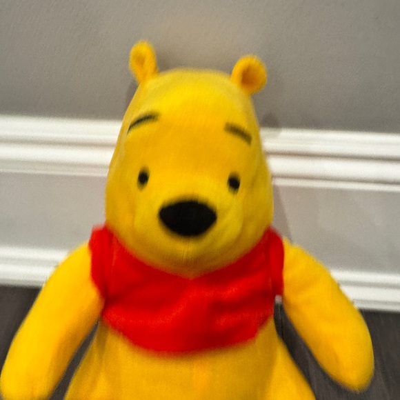 NWOT Winnie the Pooh Yellow and Red Stuffed Bear Plush Toy Stuffed Animal Kids - Picture 4 of 7